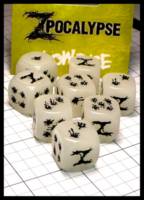 Dice : Dice - Game Dice - Zpocalype Glow Dice by Greenbrier Games 2012 - JA Collection Feb 2024